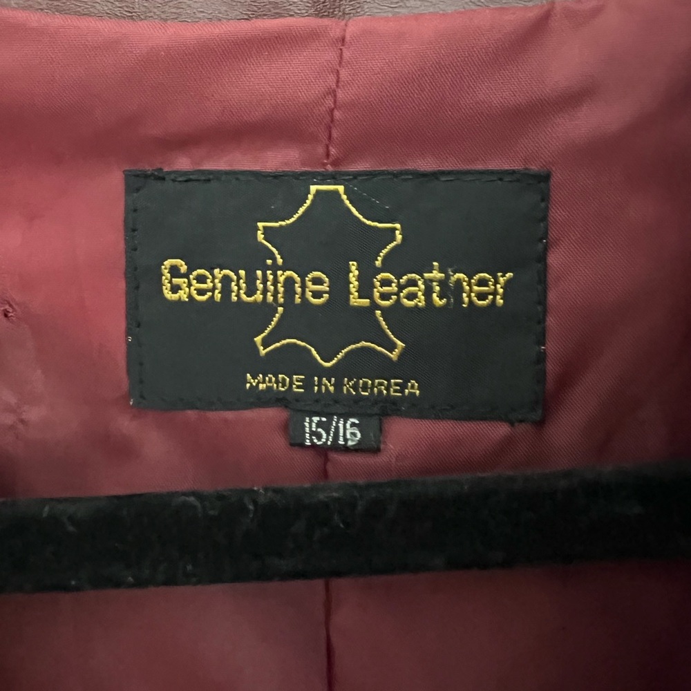 Maroon Genuine Leather Jacket - image 5